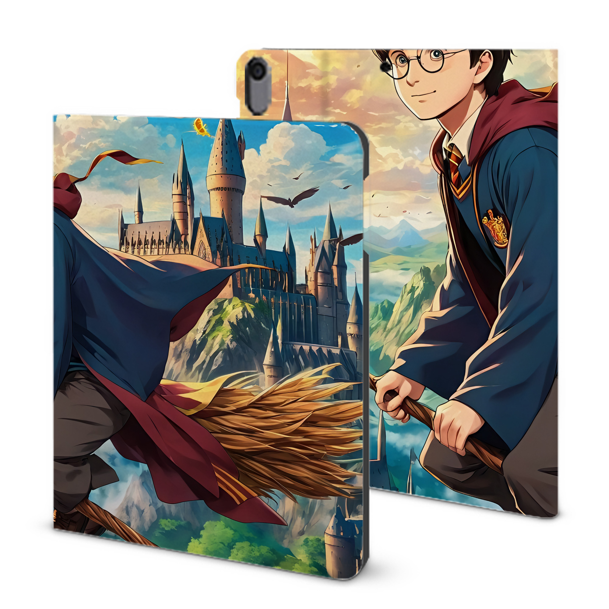 （画像用） Harry Potter ハリー・ポッターシリーズ IPad ケース ブック型 PUレザー TPU 耐衝撃 軽量 薄型 ペン収納なし 全面保護 IPad 各モデル対応